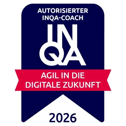 Siegel: Autorisierter INQA-Coach 2026 – Agil in die digitale Zukunft